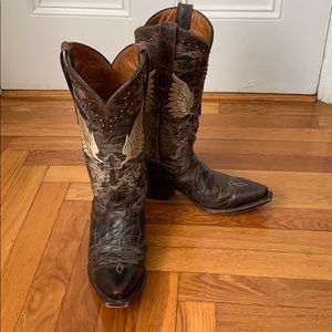 Golden gun cowgirl boots